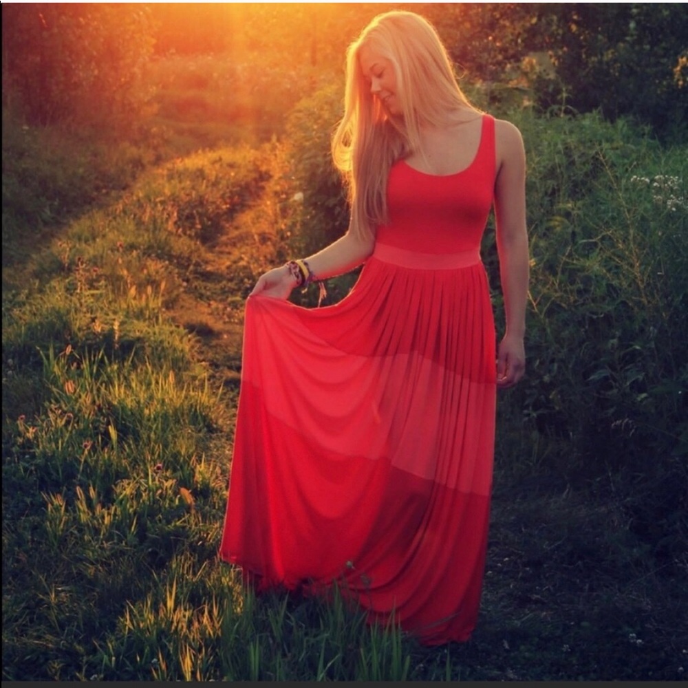 Blue maxi dress